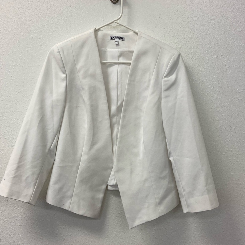 white blazer